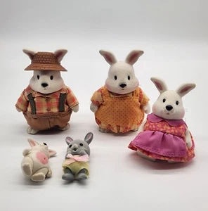 Calico critters/sylvanian families Rabbits - set of 5 - Picture 1 of 12