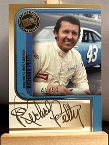 2005 Press Pass Signings The King Richard Petty Gold Autograph card 41/50 - Picture 1 of 2
