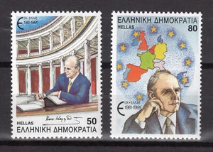 Greece 10 Years Greek membership in the EEC 1991 MNH, Karamanlis signing Treaty - Picture 1 of 1