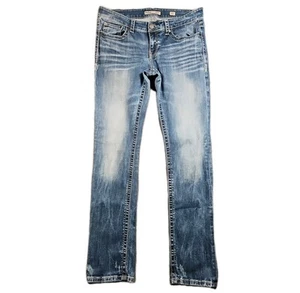 BKE Buckle Jeans Sabrina 32L (34x34) Tall Light Boot Cut Low Rise Stretch - Picture 1 of 10