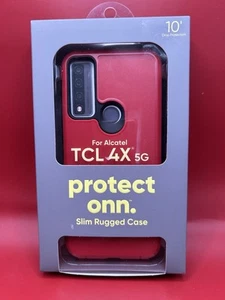 Protect Onn Alcatel TCL 4X 5G Slim Rugged Phone Case 10' Drop Protection - Photo 1 sur 2