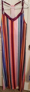 Shebird The Savannah Strappy Maxi Bra Dress Shebird - Size 7 - Cabana Striped - Picture 1 of 7