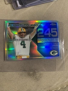Blue Refractor Flight To 420 Brett Favre Packers #33/50 SP Bfc-245 - Picture 1 of 3