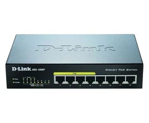D-Link Ethernet Switch - 8 Ports - 4 x POE - 4 x RJ-45 - 10/100/1000Base-T - Picture 1 of 1