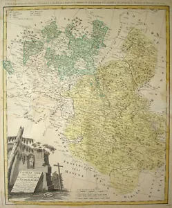 1781 CASTILIA Cuenca & Guadalajara MADRID* HOMANN HEIRS 55x44cm ORIG.Early Roads - Picture 1 of 9