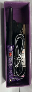 BEBELLA 1 PEZZO 18-25 MM CURLER SENZA CLIP MEDIO (VIOLA NERO LEOPARDATO 18-25 MM) NUOVO CON ETICHETTE - Foto 1 di 5