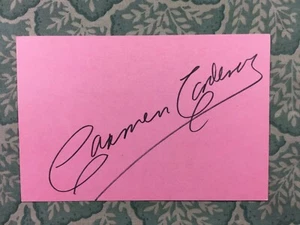 Carmen Cardenal - MEXICAN CINEMA - Tres veces mojado - Bronco - Autographed 1984 - Picture 1 of 2
