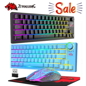 Wireless Gaming Keyboard Mouse Combo Set 4000mAh Rechargeable 2.4G RGB Backlit - Picture 1 of 44