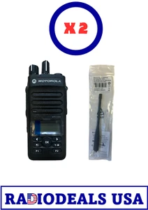 2 x Motorola XPR3500E Radio UHF AAH02RDH9VA1AN y Antena PMAE4079 solamente - Imagen 1 de 3