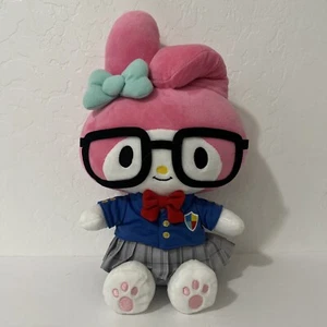 Sanrio Smiles My Melody Supercute Nerd Geek 13" Peluche Scuola Ragazza Uniforme 2020 - Foto 1 di 9