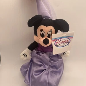 VTG Disney Store Princess Minnie Purple Mini Bean Bag 8” Plush With Tag - Picture 1 of 15