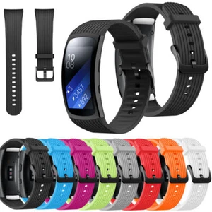 Silicone Replacement Watch Wristband Strap For Samsung Gear Fit 2 Gear Fit 2 Pro - Picture 1 of 20