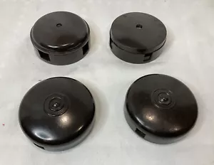 4 VINTAGE USED BROWN BAKELITE ELECTRICAL FITTING BG TENBY VARIOUS RECLAIMED PART - Picture 1 of 12