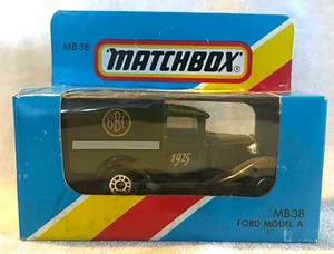 Matchbox-(1-75) - MB 38 - Ford Model A BBC 1925 Light Blue Box - Picture 1 of 1