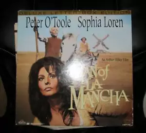 Deluxe Letter-Box Edition MAN of LA MANCHA Laserdisc Peter O'Toole Sophia Loren - Imagen 1 de 3