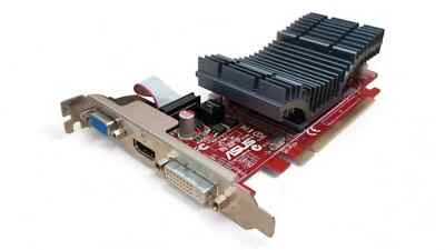 ATI RADEON Sapphire HD4350 PCIe 512M DDR2 VGA DVI HDMI Video Card - Image 1 of 4