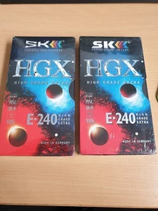 2x SK HGX E-240 VHS | Videocasetes casete vacío | ¡Calidad Made in Germany!! - Imagen 1 de 4