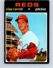 VINTAGE BASEBALL CARD OPC 1971 CINCINNATI REDS CLAY CARROLL  NO133