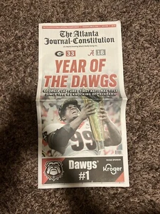 2021 Georgia Bulldogs National Champions AJC Newspaper 16PG Special Ed. 1/11/22 - Picture 1 of 9