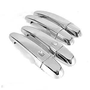 SET Chrome Cover Trim For 2016-2024 Chevrolet Malibu Side 2 Smart Door Handle - Picture 1 of 4