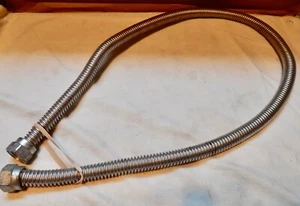 Conector Gas Flexible LP/NG Dormont 43 ̈ Largo SS 3/4 ̈ OD 1/2 ̈ ID NOS 281Y - Imagen 1 de 4