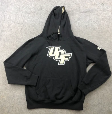 UCF Knights Hoodie Women Medium Black Gold Logo Graphic NCAA Spell Out - Image 1 of 4