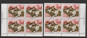 CANADA 1094 CANADIAN FORCES POSTAL SERVICEc 1986 plate blocks LL,LR MNH - Picture 1 of 1