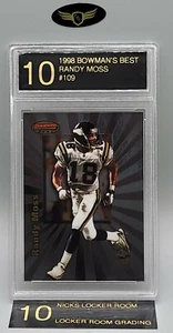1998 Bowmans Best Minnesota Vikings RANDY MOSS #109 rookie RC mint card LRG 10 - Picture 1 of 2