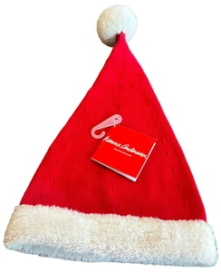 HANNA ANDERSSON BABY SANTA HAT RED KNIT MARSHMALLOW TRIM XSS 0-3 Months - Picture 1 of 6