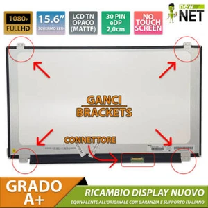 Pannello Display LCD da 15,6 pollici per SONY VAIO SVF15NB1GL 30 pin Full HD - Foto 1 di 6