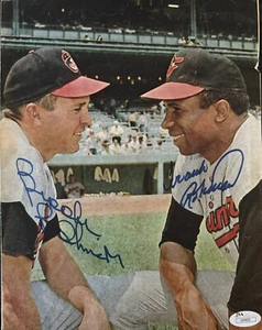 Brooks Robinson & Frank Robinson Original Autographed “Sport” Magazine Page JSA - Picture 1 of 4