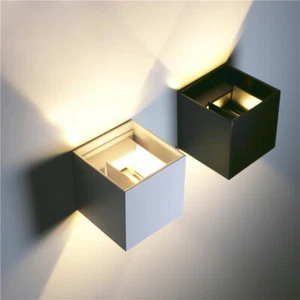 Outdoor LED Exterior Wall Sconces Light Waterproof Up/Down Lamp Fixture Porch - Picture 1 of 26