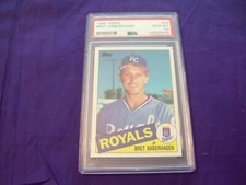 1985 TOPPS #23 BRET SABERHAGEN PSA 10