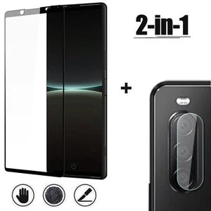 Zestaw ochronny folii pancernej 2w1 do Sony Xperia 5 IV 4. generacji wyświetlacz aparat szkło ochronne - Zdjęcie 1 z 6