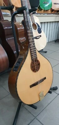 Concert Irish Bouzouki with EQ, made by Hora, Romania, solid wood, NEW+soft case - Image 1 of 4