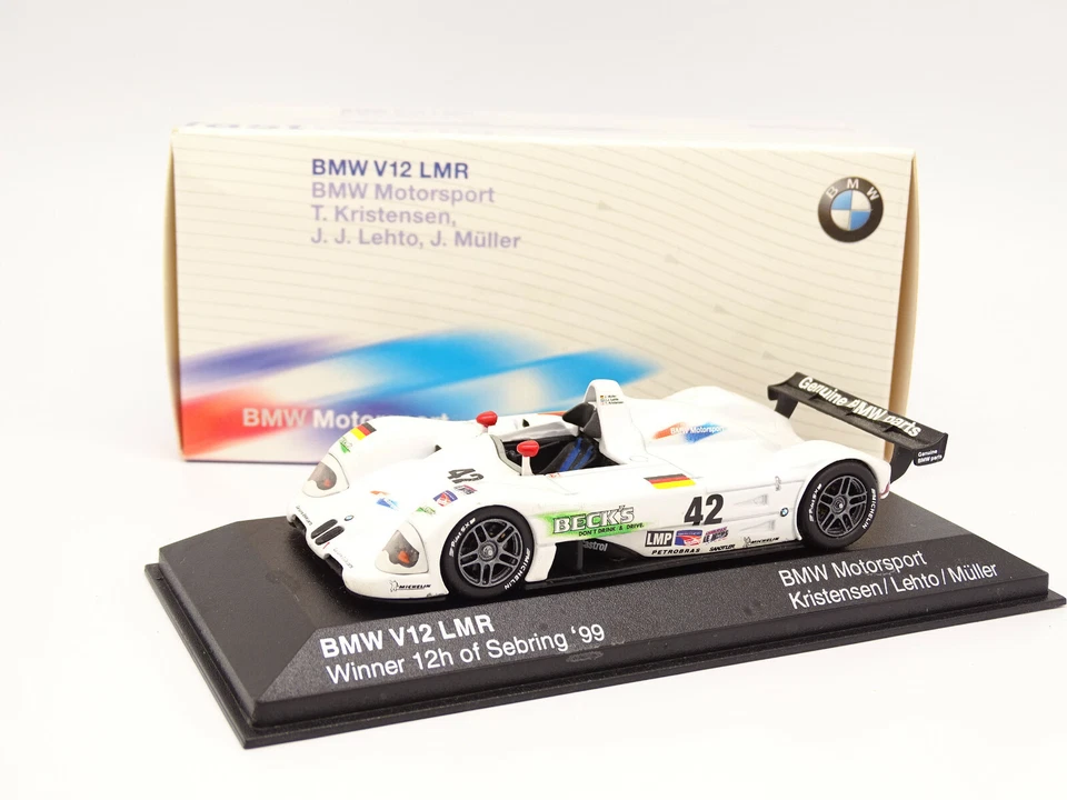 MINICHAMPS 1/43 - BMW V12 Lmr Winner Sebring 1999 - Immagine 1 di 1