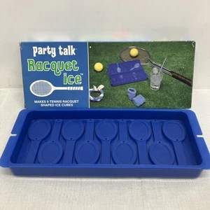 1980s Vintage Party Talk Tennis Racquet Ice Cubes Tray Game Day - Picture 1 of 6