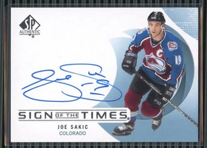 2024-25 SP Authentic Sign of the Times #SOTTJO Joe Sakic SP - Picture 1 of 2