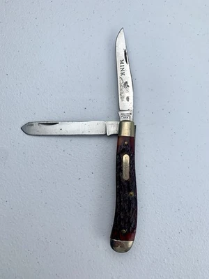 Vintage Schrade Parker Frost Mink Two Blade Trapper Knife - Image 1 of 4