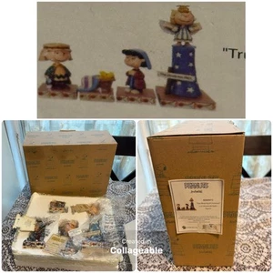 Jim Shore Peanuts True Meaning Of Christmas Set Sally Lucy Charlie Woodstock NIB - Picture 1 of 13