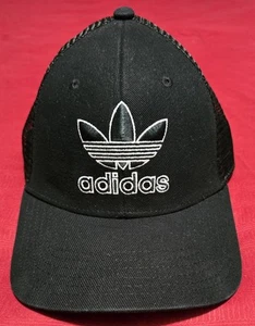 ADIDAS POLYESTER/COTTON AND MESH SNAPBACK OLD SCHOOL LOGO CAP - Picture 1 of 8