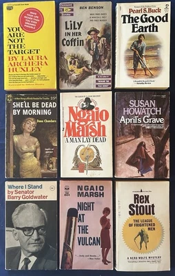 Vintage Pocket Book Lot Of Nine Books - 1952-1965 - Rex Stout, Ngaio Marsh...VG+ - Image 1 of 4