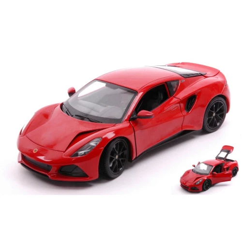 LOTUS EMIRA 2021 RED 1:24 Welly Auto Stradali Modellino Nuovo - Immagine 1 di 3