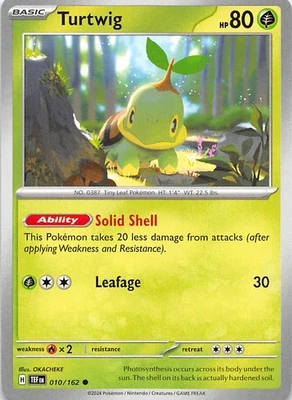 Turtwig 010/162 SV05 Temporal Forces Pokemon 009025 - Image 1 of 2