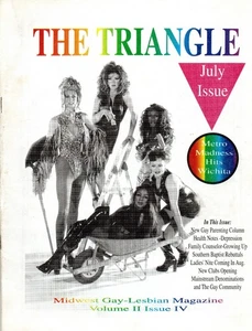 The Triangle Midwest Gay-Lesbian Magazine July 1997 Kansas Oklahoma Drag Queens - Picture 1 of 4