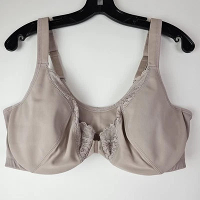 Sujetador Playtex Secrets 4423 42D Cierre Frontal Dreamwire Beige Taupe Sin Poke Comfort Foto 1 de 4