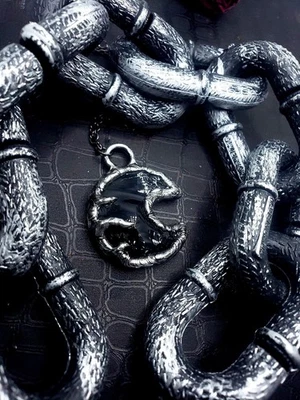 Collar Luna Obsidiana Foto 1 de 4