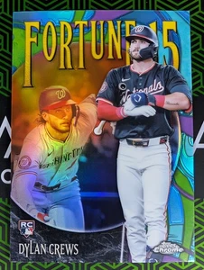 Dylan Crews (RC) 2025 Topps Chrome Rookie Fortune 15 Insert F15-11 Nationals - Picture 1 of 2