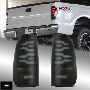 Fit 1999-2016 Ford Super Duty / 97-03 F150 LUXX-Series LED Tail Lights Black - Picture 1 of 9