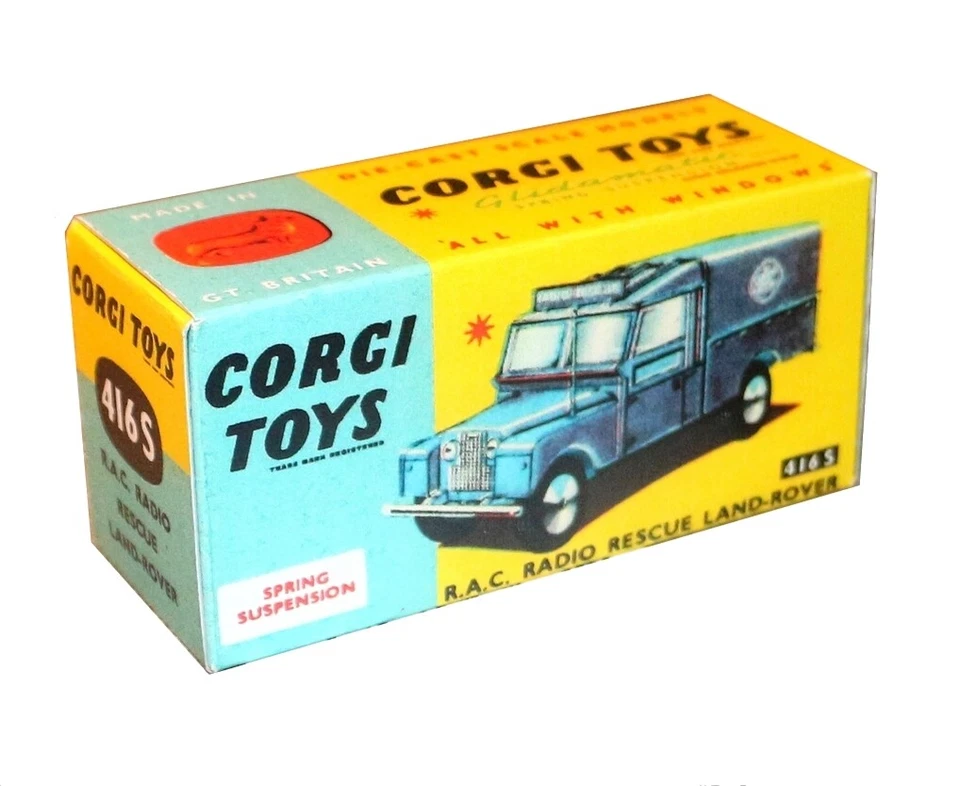 Corgi toys boîte box repro 416 S RAC rescue land rover